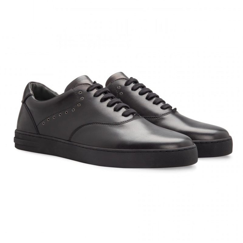 Moreschi 043179 Calfskin Sneakers Black