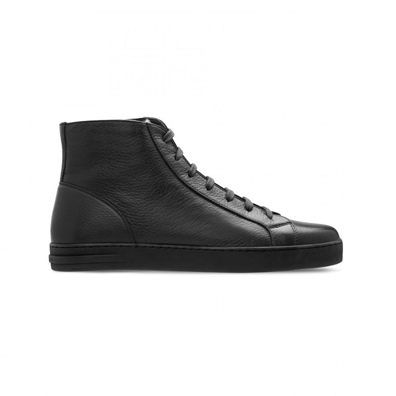 Moreschi 043182A Deersckin Sneakers Black