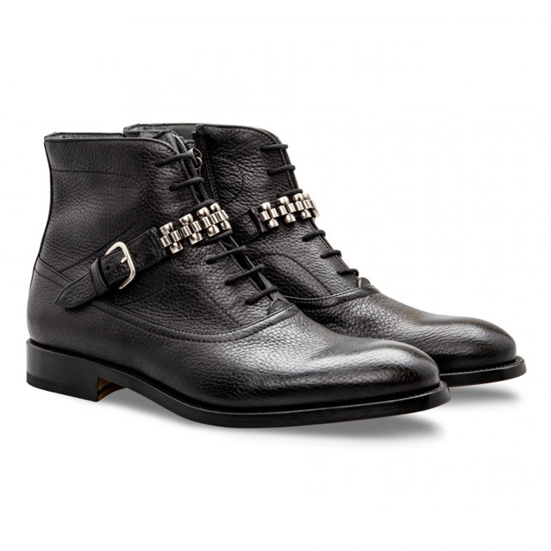 Moreschi 043185A Deerskin Boots Black