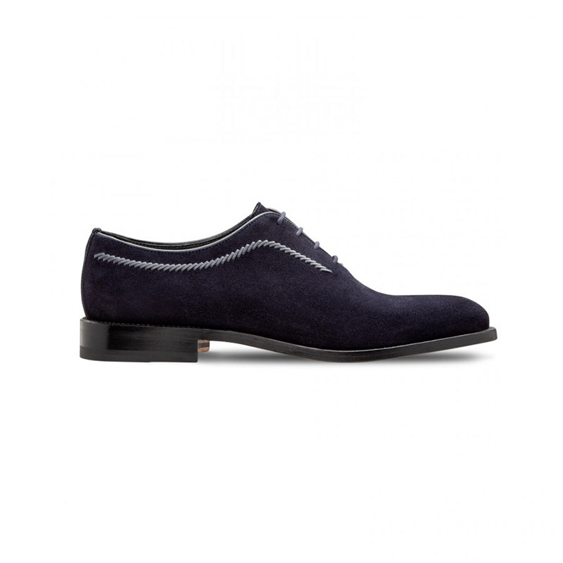 Moreschi 043186A Suede Oxford Dark Blue
