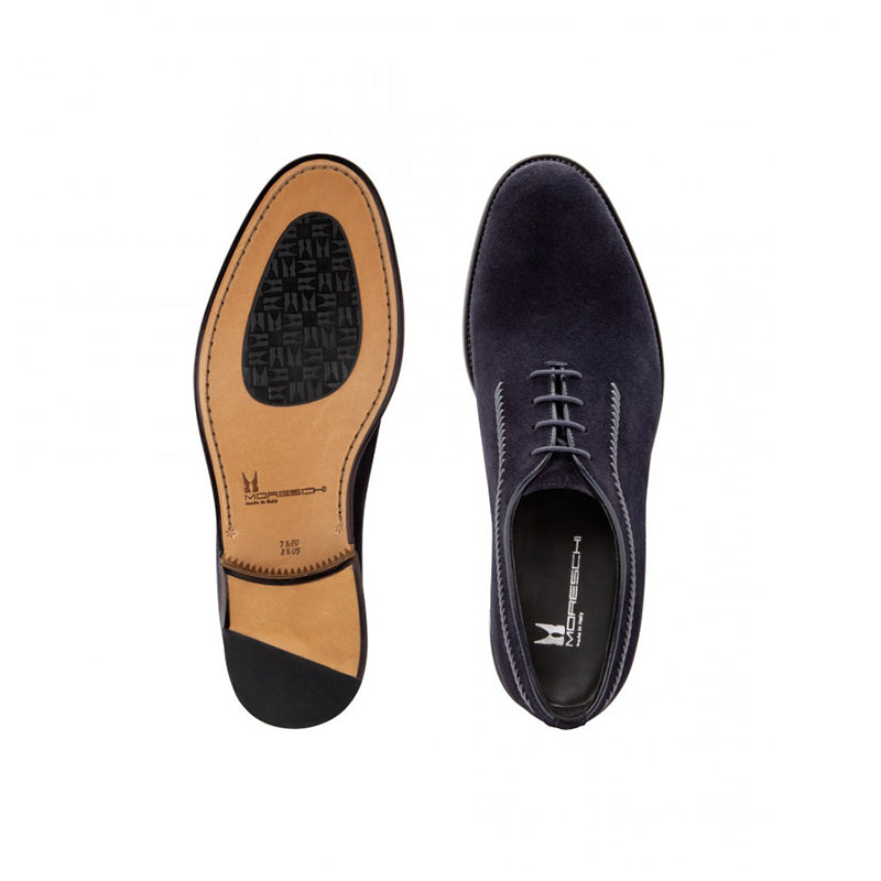 Moreschi 043186A Suede Oxford Dark Blue