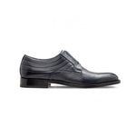 Moreschi 043190 Deerskin and Calfskin Derby Shoes Dark Blue