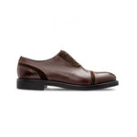 Moreschi 043193 Calfskin and Suede Oxford Dark Brown