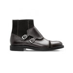 Moreschi 043195 NE Calfskin and Suede Boots Black