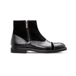 Moreschi 043196 Calfskin and Suede Boots Black