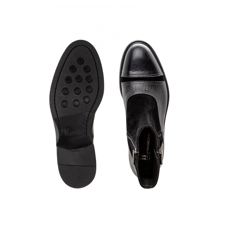 Moreschi 043196 Calfskin and Suede Boots Black