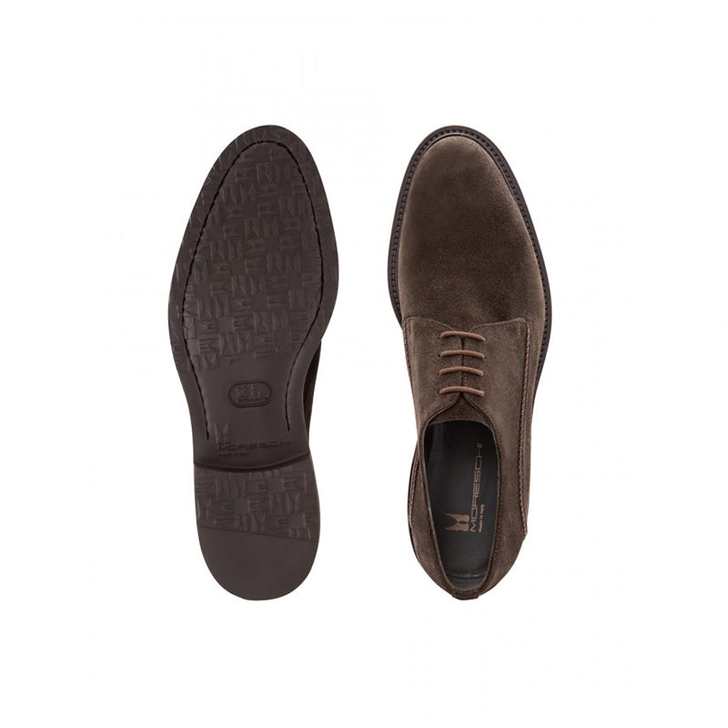 Moreschi 043198 Suede Derby Shoes Dark Brown