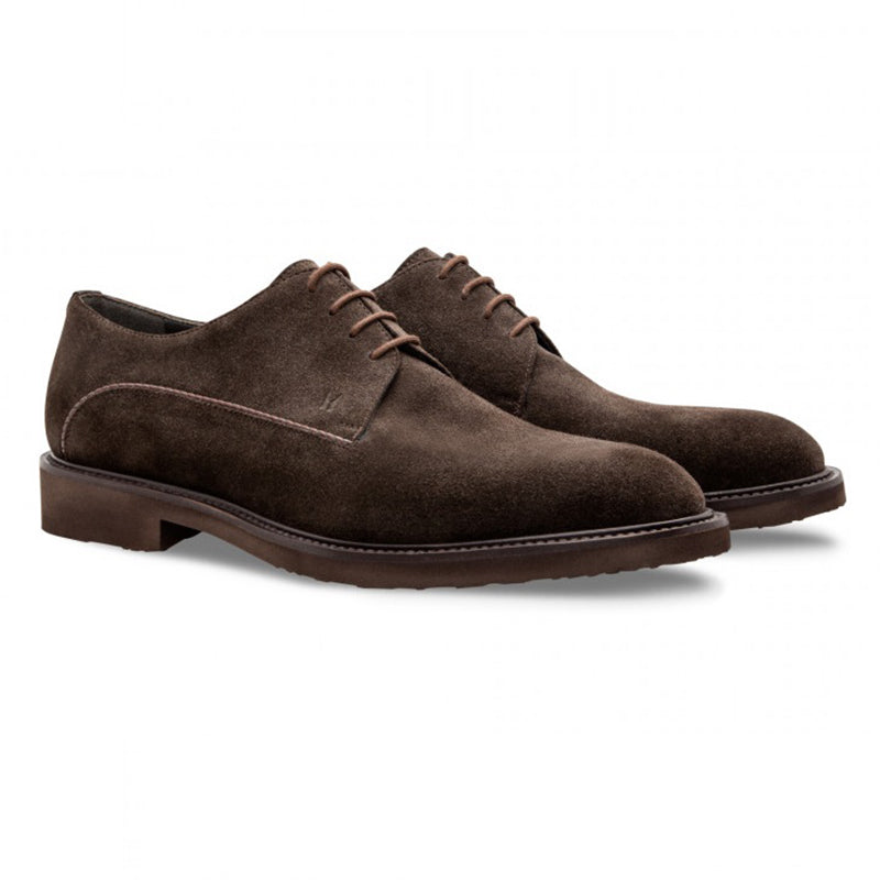 Moreschi 043198 Suede Derby Shoes Dark Brown