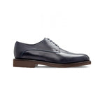 Moreschi 043198A Goatskin Derby Shoes Dark Blue