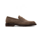 Moreschi 043199Q Suede Loafer Shoes Light Grey