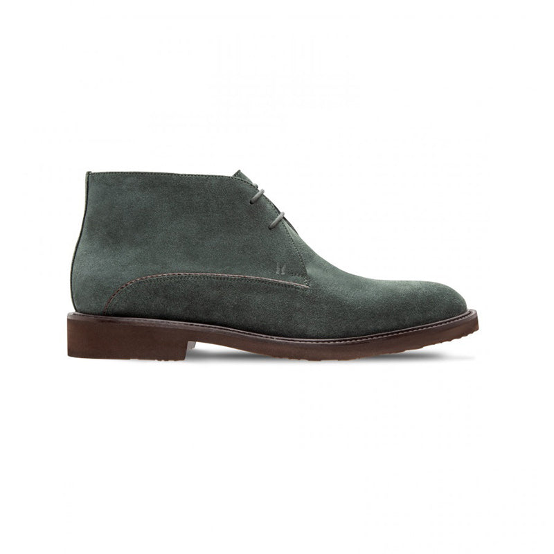 Moreschi 043201S Suede Ankle Boots Dark Green