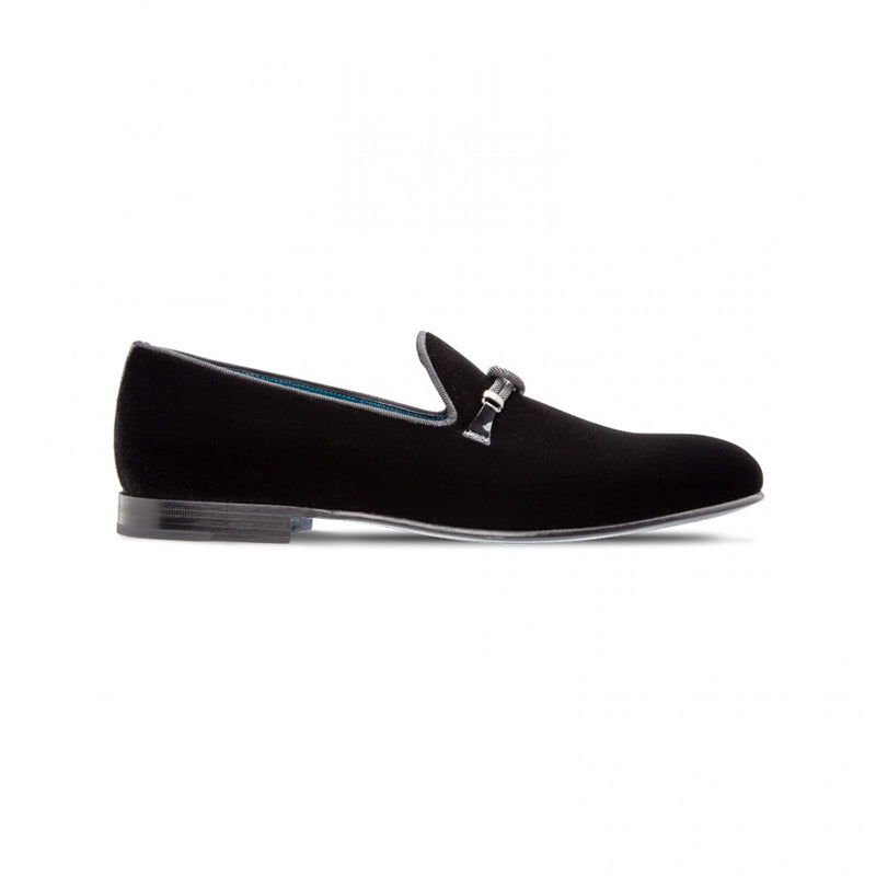 Moreschi 043205 Velvet Slip-on Shoes Black