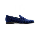 Moreschi 043209 Velvet Slip-on Shoes Light Blue