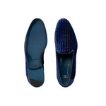 Moreschi 043209 Velvet Slip-on Shoes Light Blue