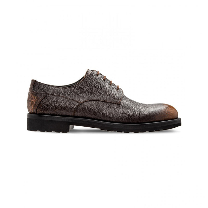 Moreschi 043213 MM Calfskin Derby Shoes Brown