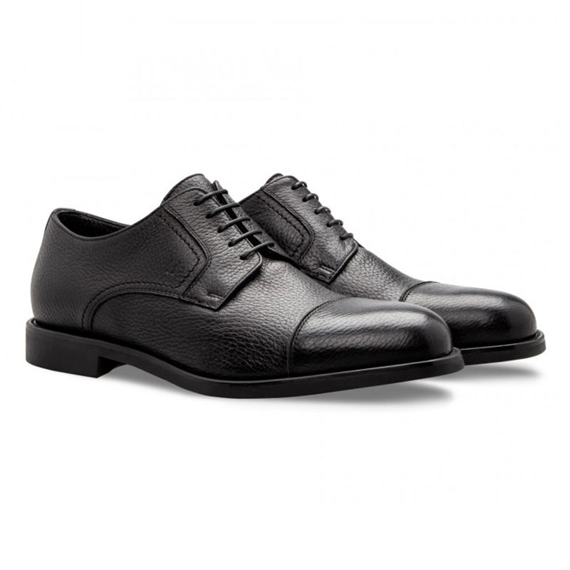Moreschi 043234 Calfskin Derby Shoes Black