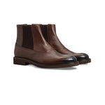 Moreschi 043555A Calfskin Chelsea Boots Dark Brown