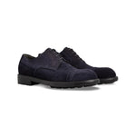 Moreschi 043560A Suede Derby Shoes Dark Blue