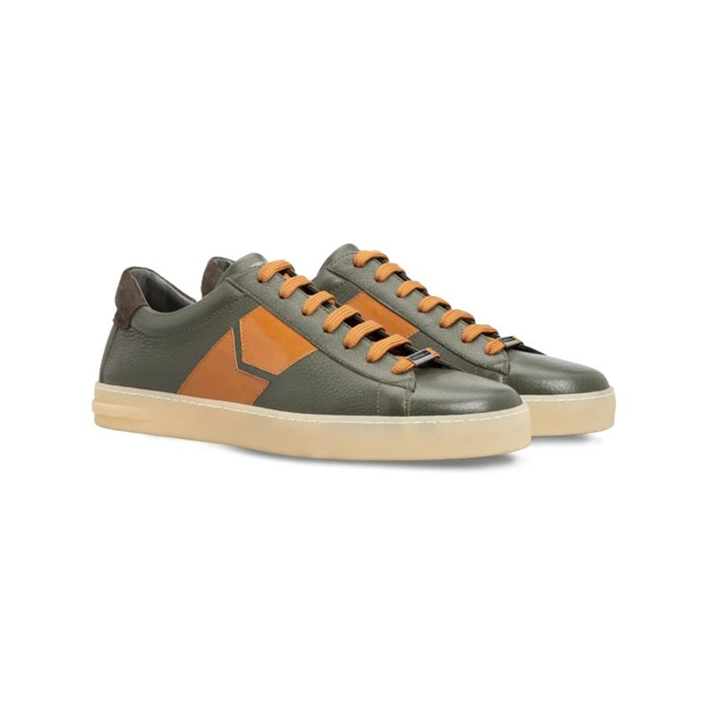 Moreschi 043598C Deerskin Sneakers Green
