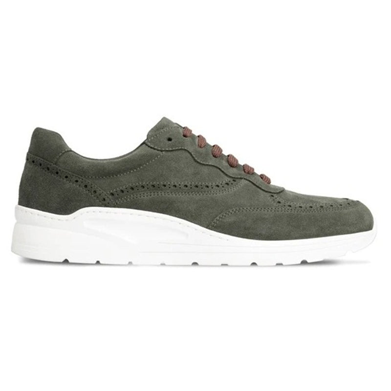 Moreschi 043601C Suede Sneakers Dark Green