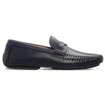 Moreschi 043706A Calfskin Driving Shoes Navy Blue