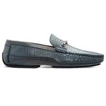 Moreschi 043708A Printed Leather Driver Light Blue