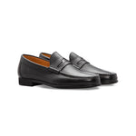 Moreschi 043713A Deerskin Leather Loafer Black