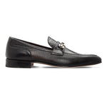 Moreschi 043766A Perforated Leather Loafer Black