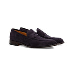 Moreschi 043802A Suede Loafer Dark Blue