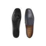 Moreschi 043935A Calfskin Slip On Loafers Navy Blue