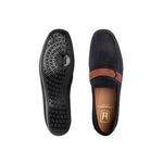 Moreschi 043940A Slip On Loafers Navy Blue / Brown