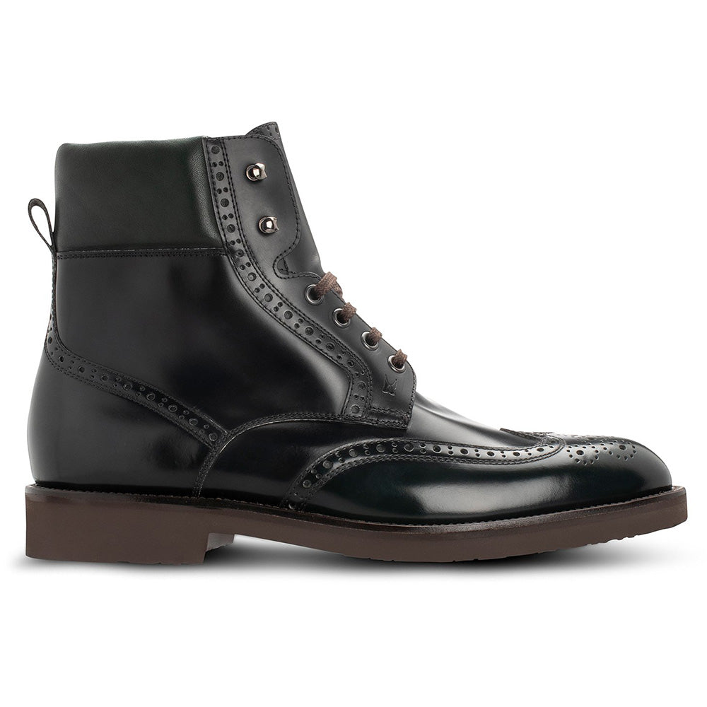 Moreschi 043941A Lace Up Boots Dark Green