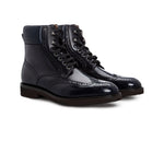 Moreschi 043941D Lace Up Boots Navy Blue