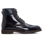 Moreschi 043941D Lace Up Boots Navy Blue