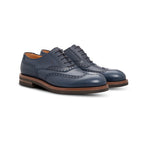 Moreschi 043953C Leather Oxford Shoes Navy Blue