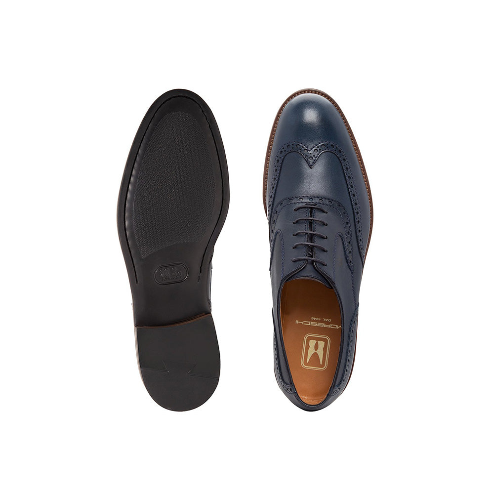 Moreschi 043953C Leather Oxford Shoes Navy Blue