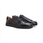 Moreschi 043963A Calfskin Sneakers Dark Blue / Dark Brown