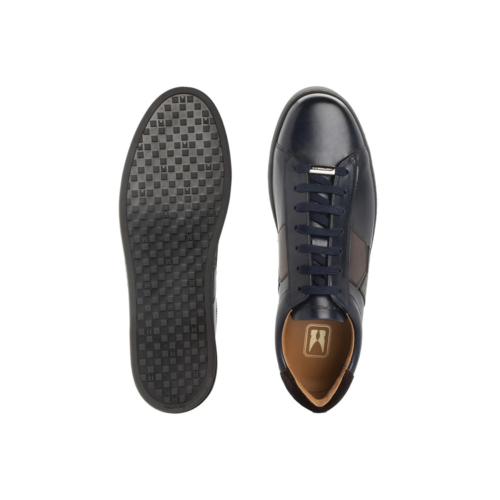 Moreschi 043963A Calfskin Sneakers Dark Blue / Dark Brown
