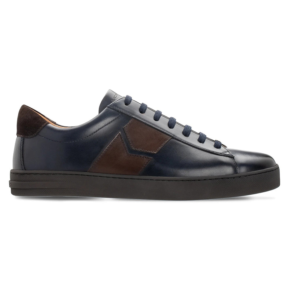 Moreschi 043963A Calfskin Sneakers Dark Blue / Dark Brown