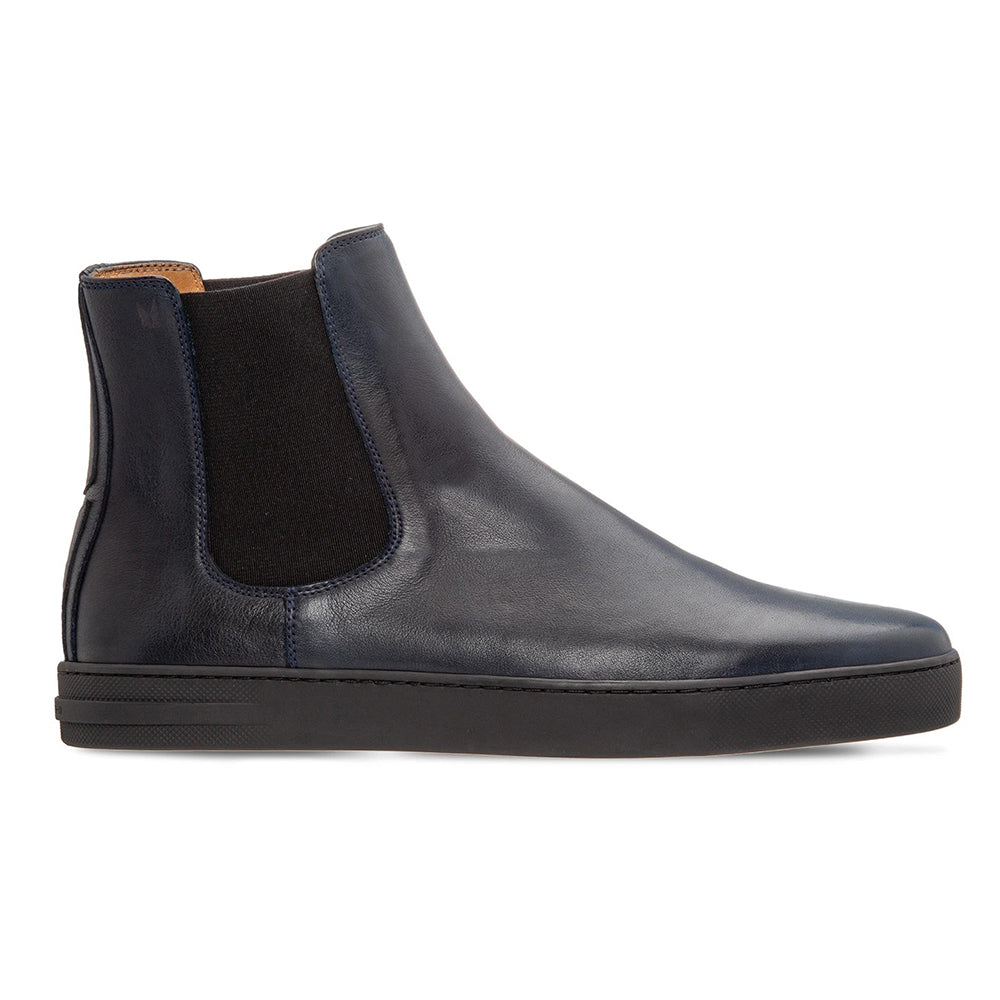 Moreschi 043967A Calfskin Boots Navy Blue