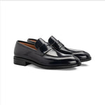 Moreschi 043969A Calfskin Slip-on Loafers Navy Blue