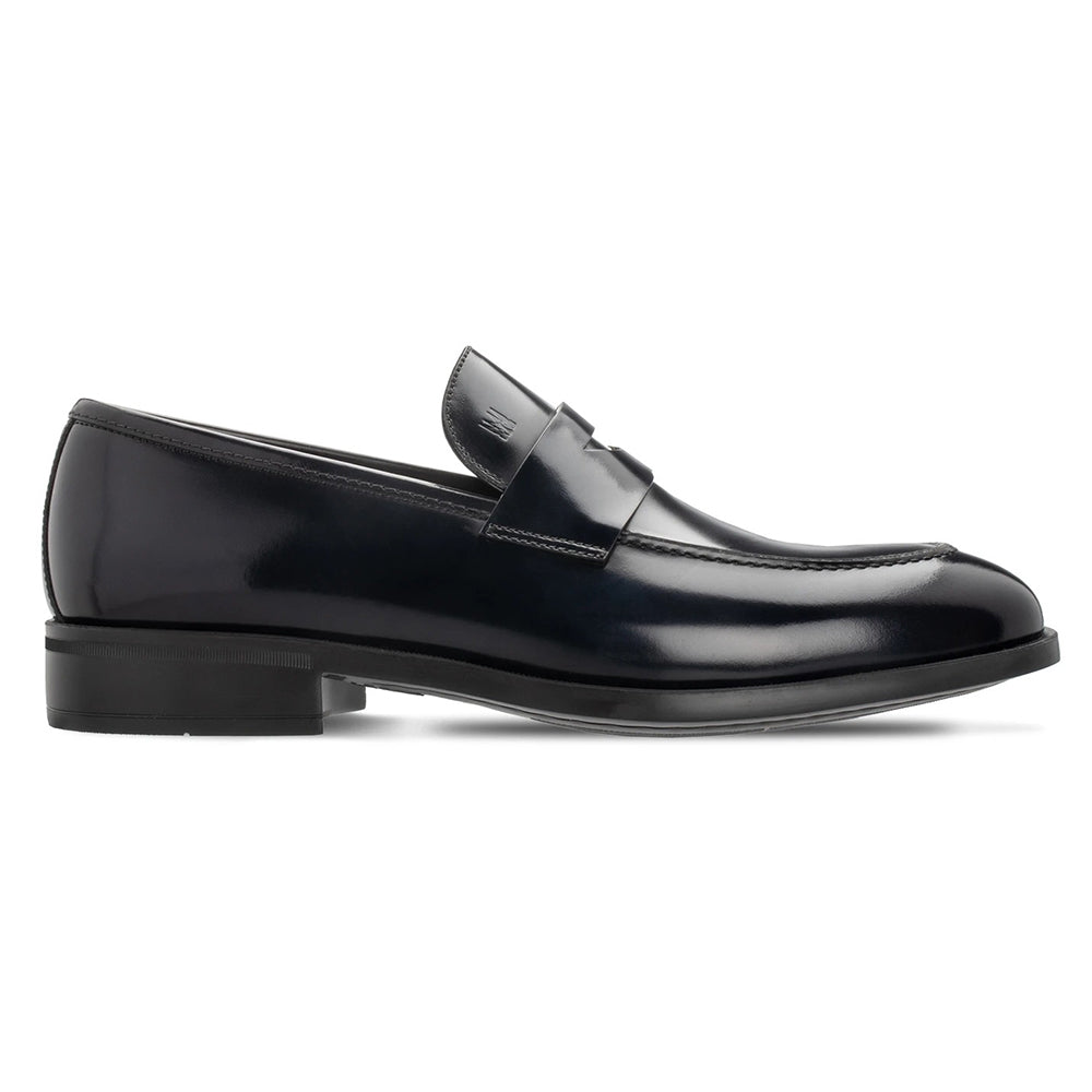 Moreschi 043969A Calfskin Slip-on Loafers Navy Blue