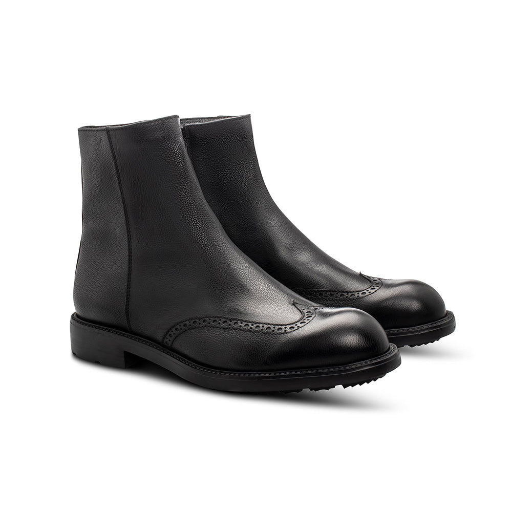 Moreschi 043977C Leather Boots Black