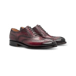 Moreschi 044001H-BX Hand-Dyed Oxford Shoes Bordeaux