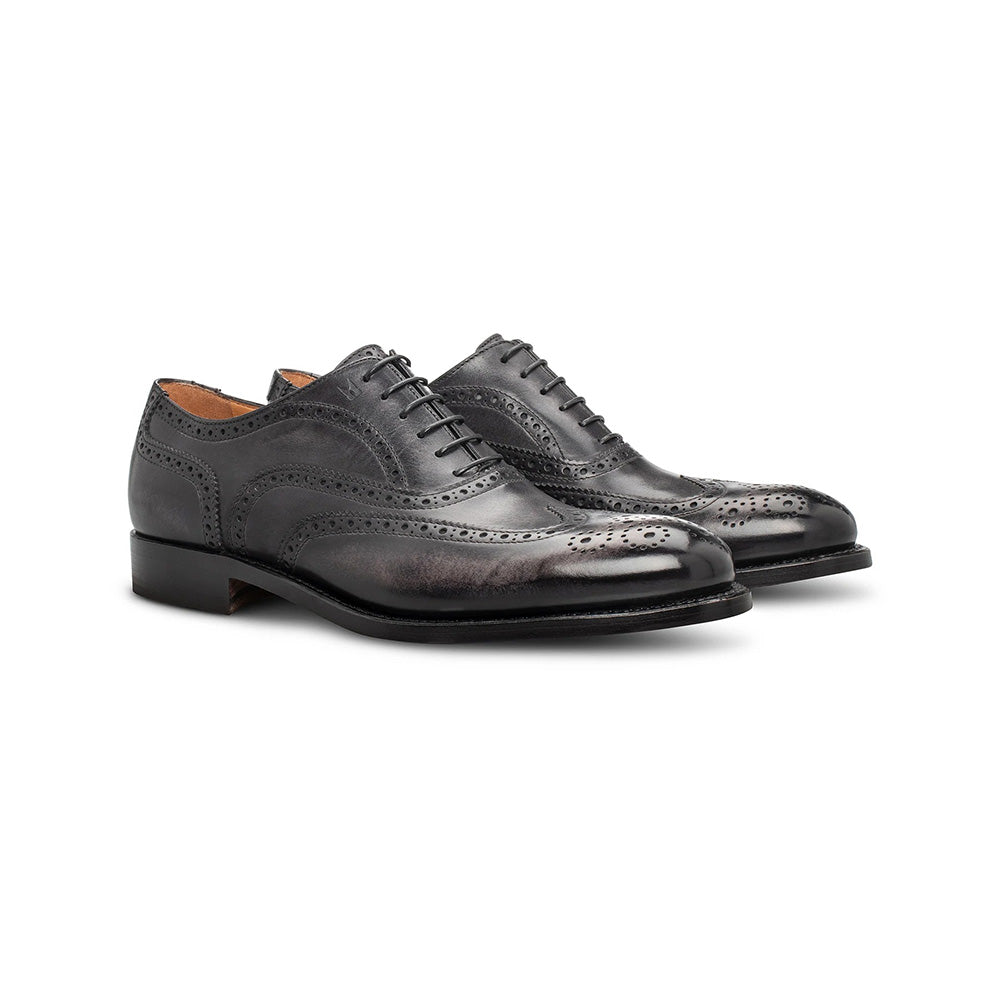 Moreschi 044001I Hand-Dyed Oxford Shoes Grey