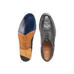 Moreschi 044001I Hand-Dyed Oxford Shoes Grey