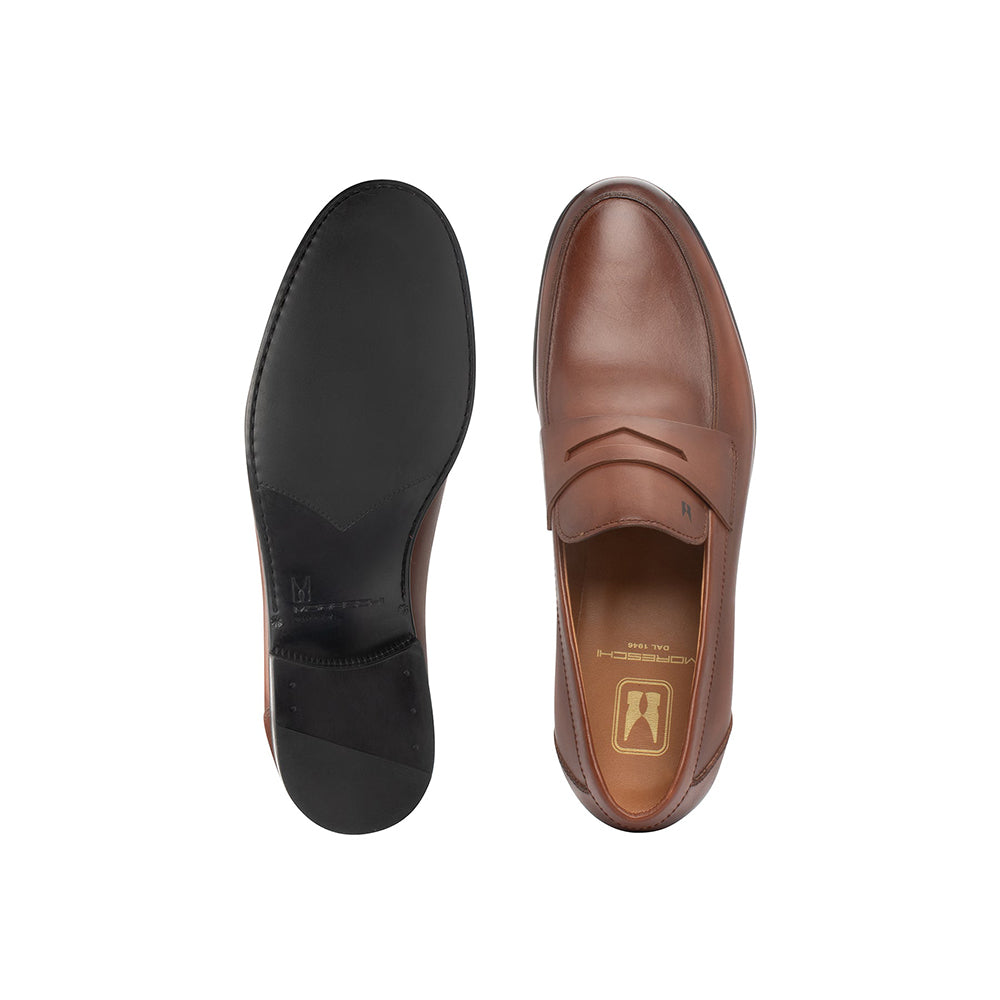 Moreschi 044011A-MM Leather Loafers Antique Brown