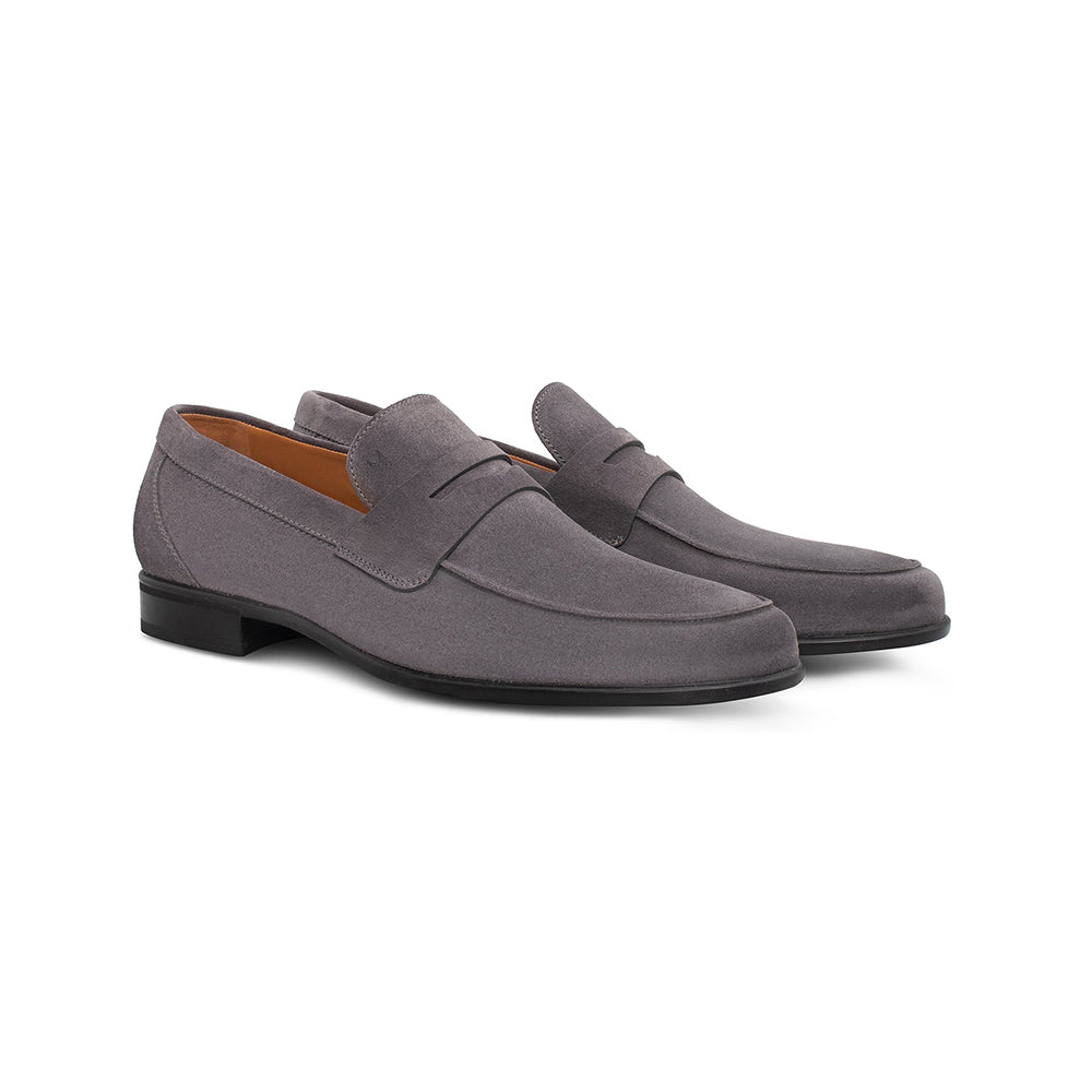 Moreschi 044011B-GS Suede Loafers Grey
