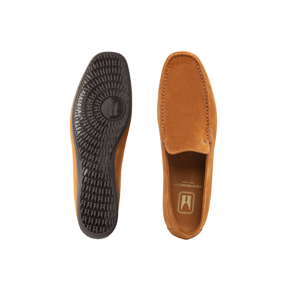 Moreschi 044014B-BE Suede Loafers Tan