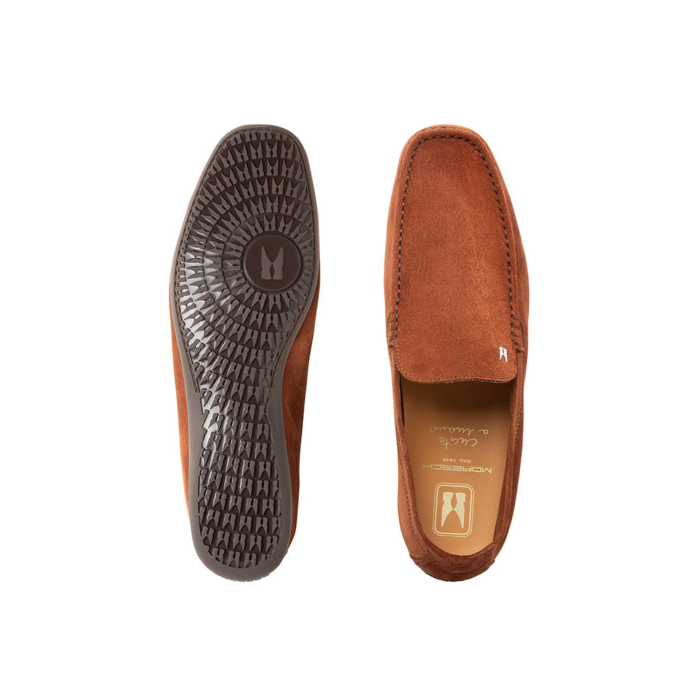 Moreschi 044014D-MM Suede Loafers Brown